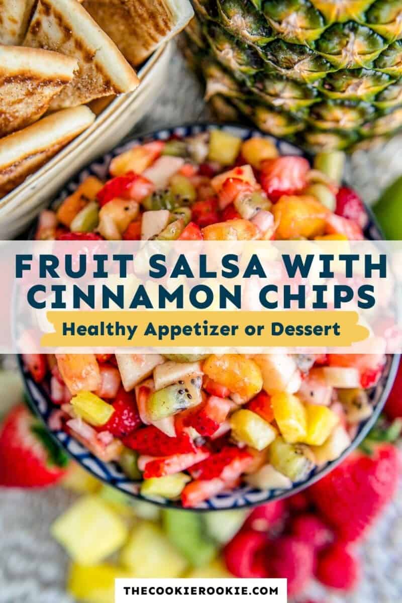 fruit salsa pinterest collage