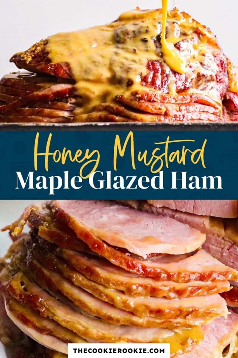 honey mustard maple glazed ham pinterest
