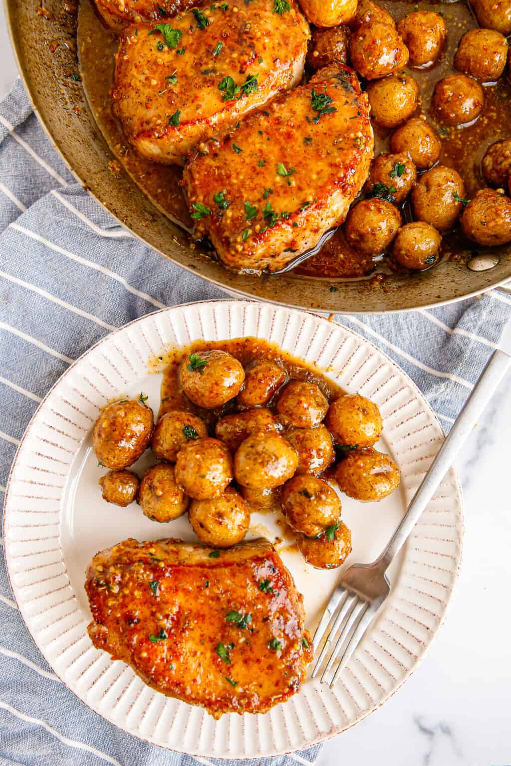 Honey Mustard Pork Chops Skillet The Cookie Rookie®