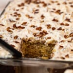 Italian Cream Cake in baking dish
