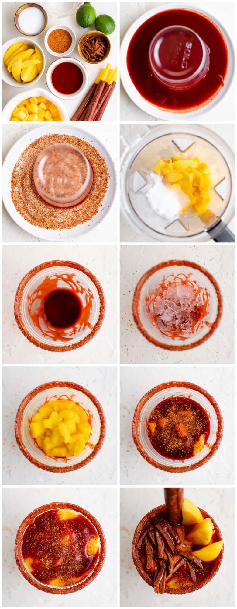 step by step photos for how to make mangonadas