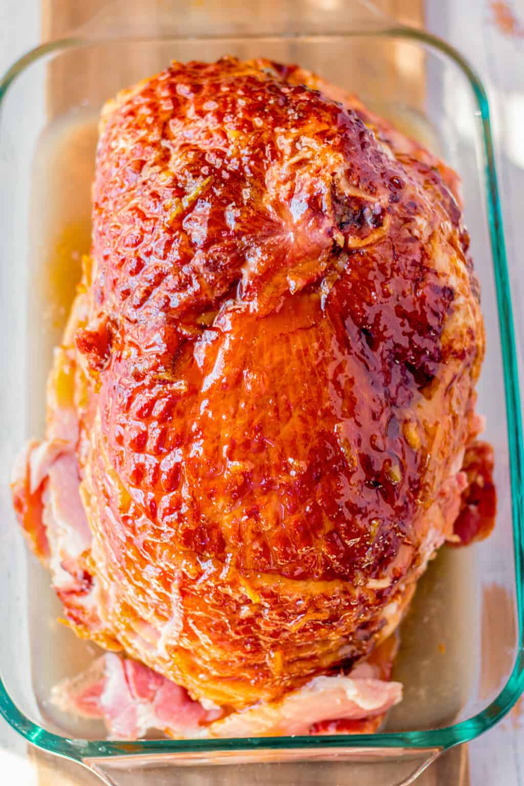 Orange honey glazed ham the cookie rookie 
