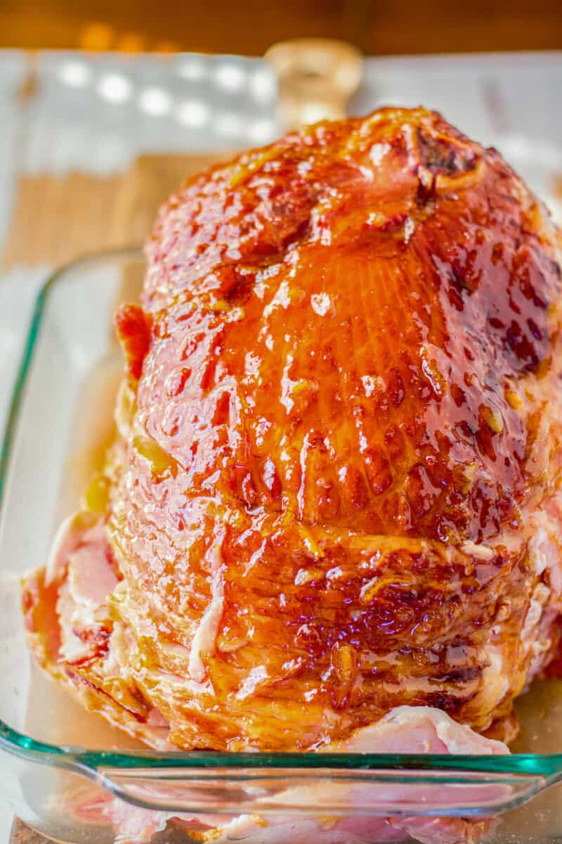 spiral ham with orange honey glaze