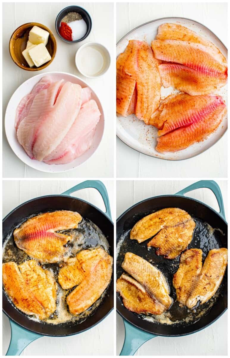 step by step photos of how to make pan fried tilapia