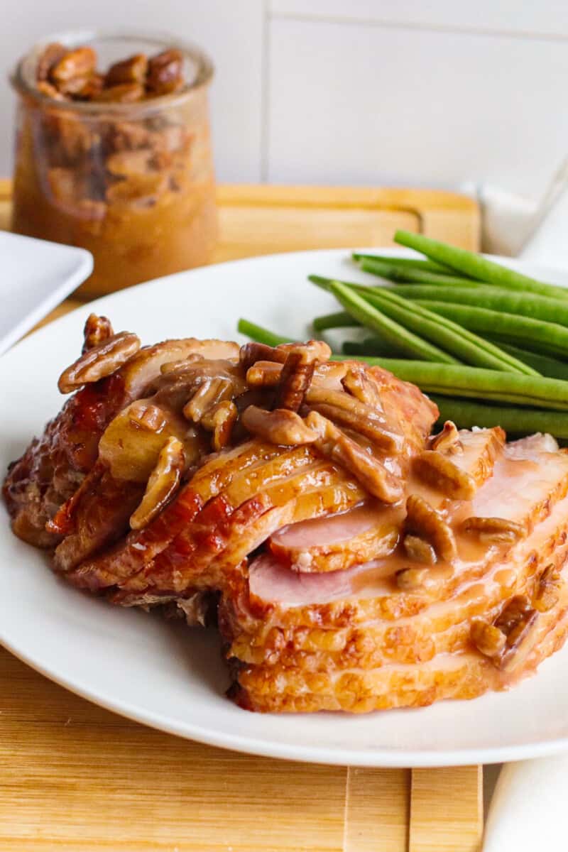 Pecan Bourbon Glazed Ham Recipe - 25