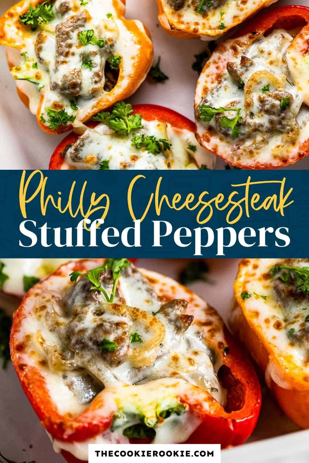 Philly Cheesesteak Stuffed Peppers The Cookie Rookie®