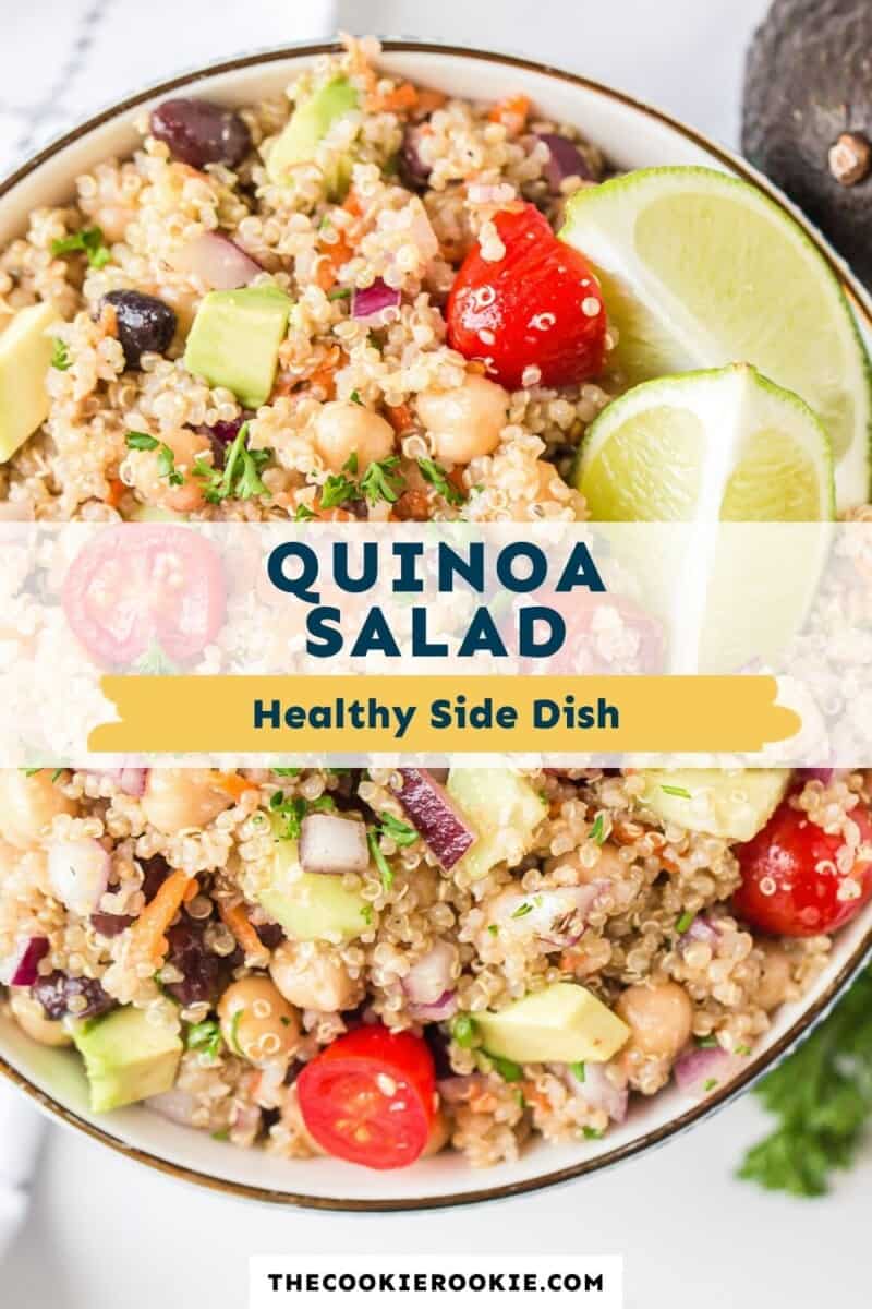 quinoa salad pinterest collage