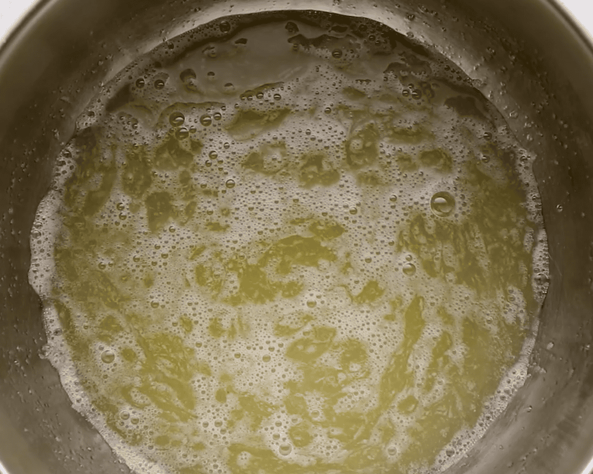 Egg whites in a bowl to make meringue.