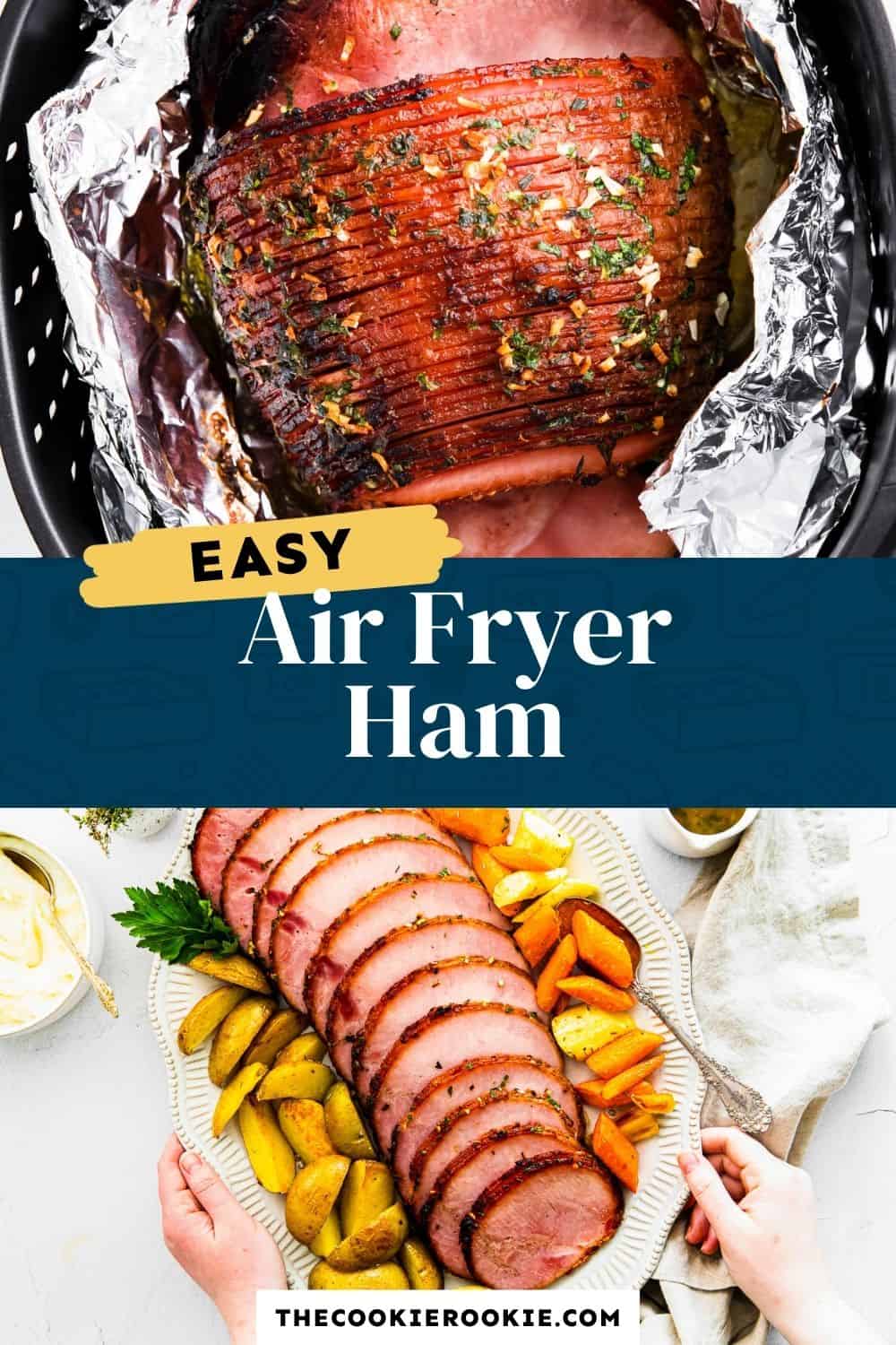 Air Fryer Ham with Garlic Butter Recipe The Cookie Rookie®