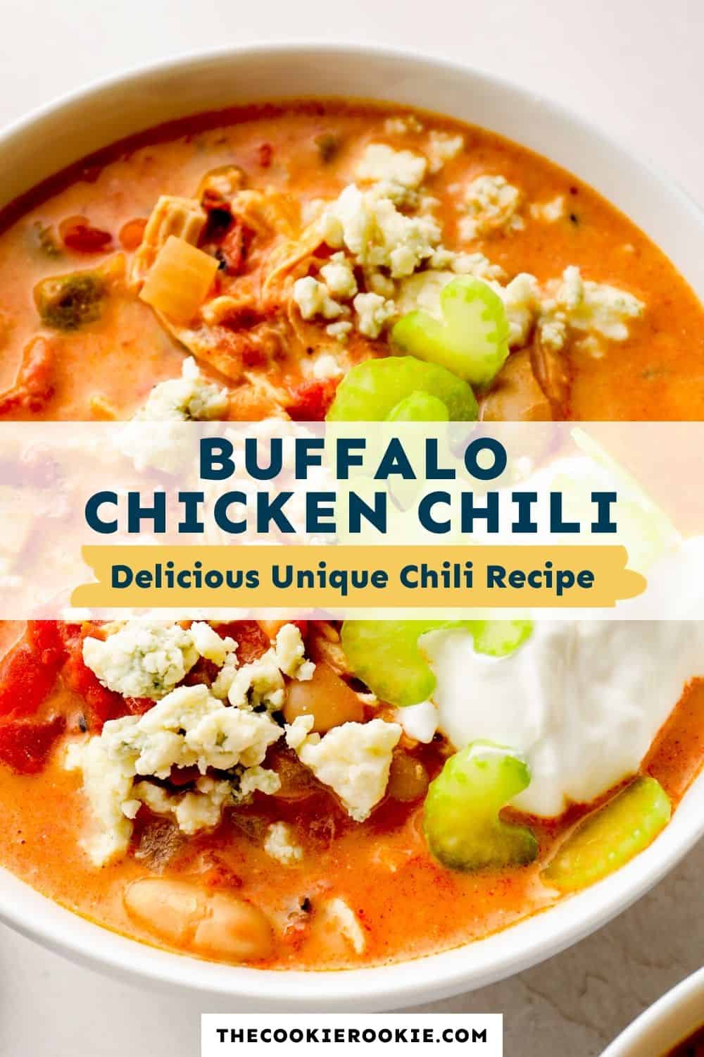 Buffalo Chicken Chili Recipe - The Cookie Rookie®