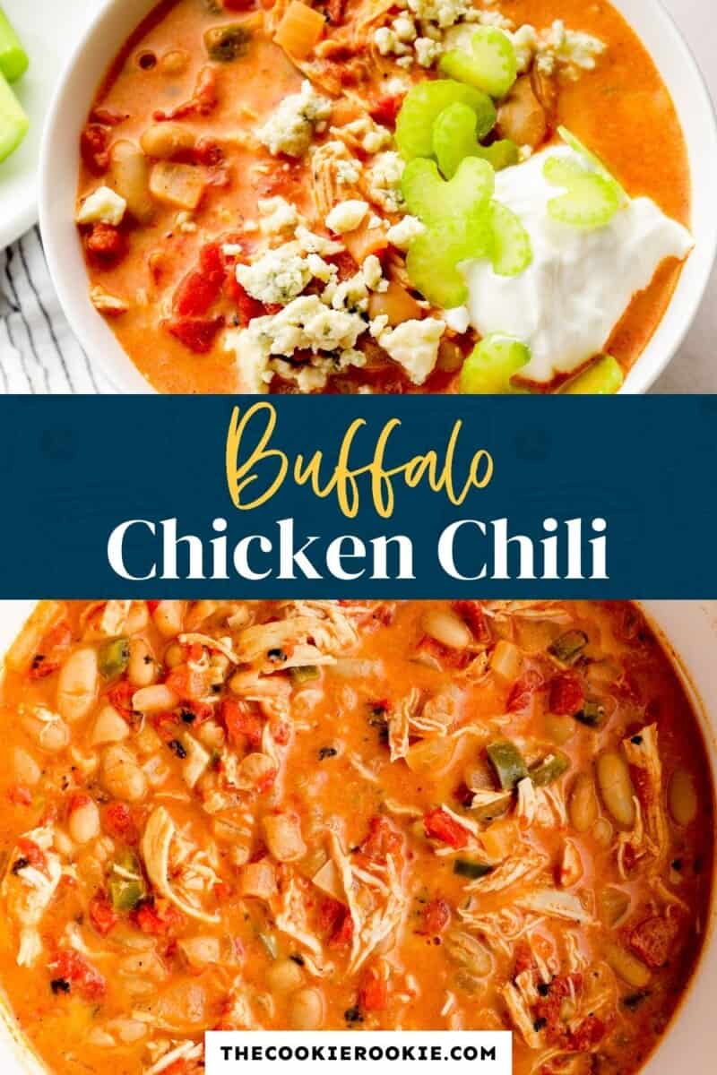 Buffalo Chicken Chili Recipe - The Cookie Rookie®