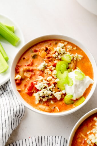 Buffalo Chicken Chili Recipe - The Cookie Rookie®