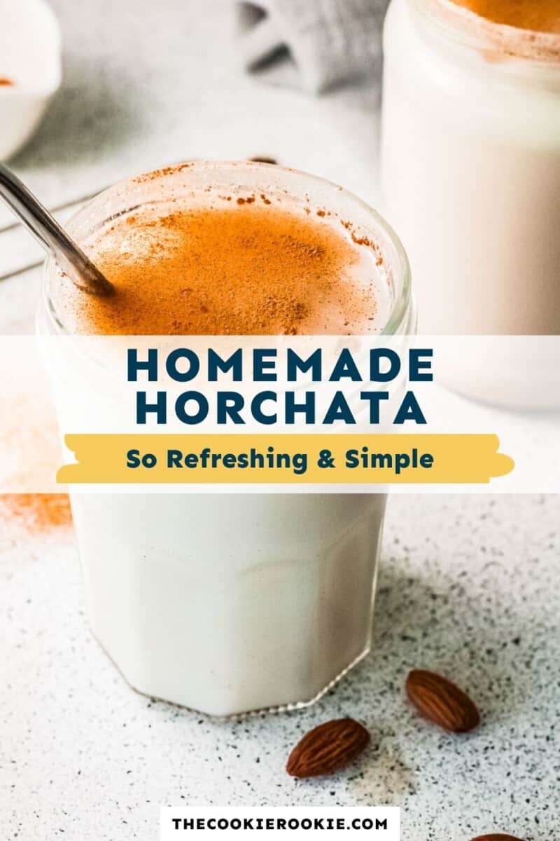 homemade horchata pinterest collage