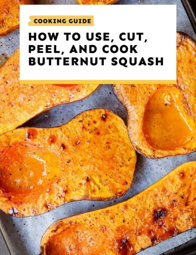 how to cut butternut squash