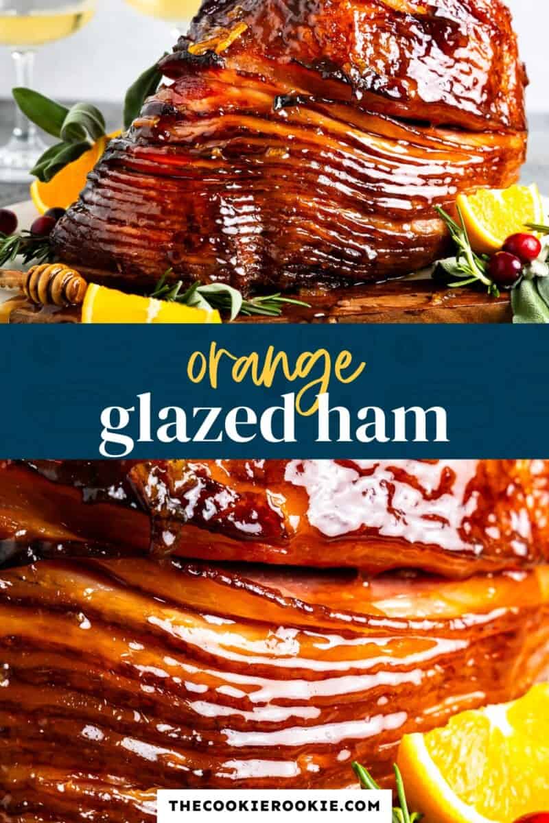 orange glazed ham pinterest