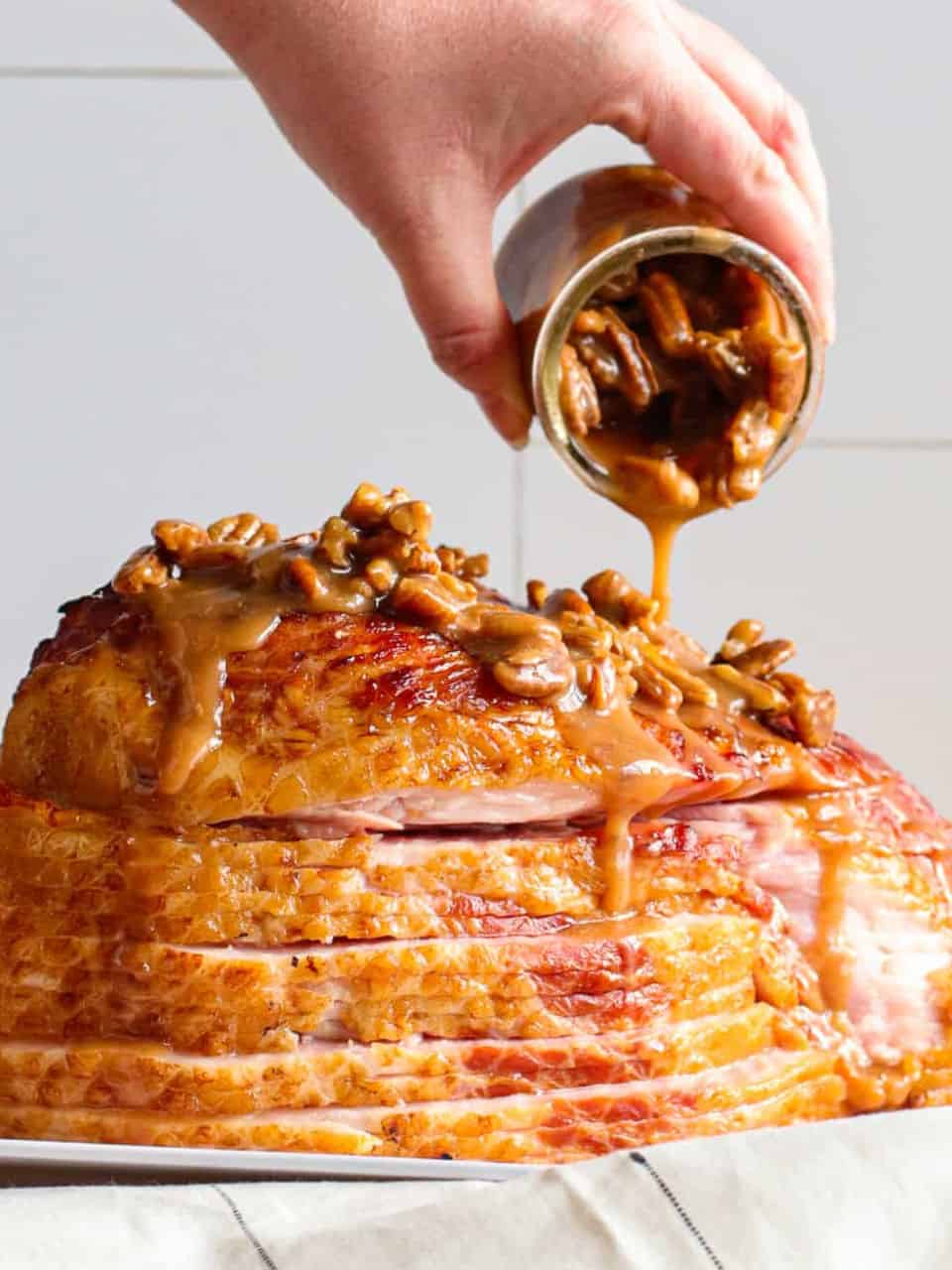 Pecan Bourbon Glazed Ham The Cookie Rookie®