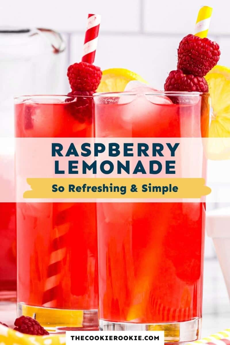 raspberry lemonade pinterest collage