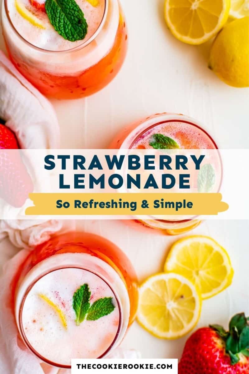 Strawberry Lemonade Recipe - The Cookie Rookie®