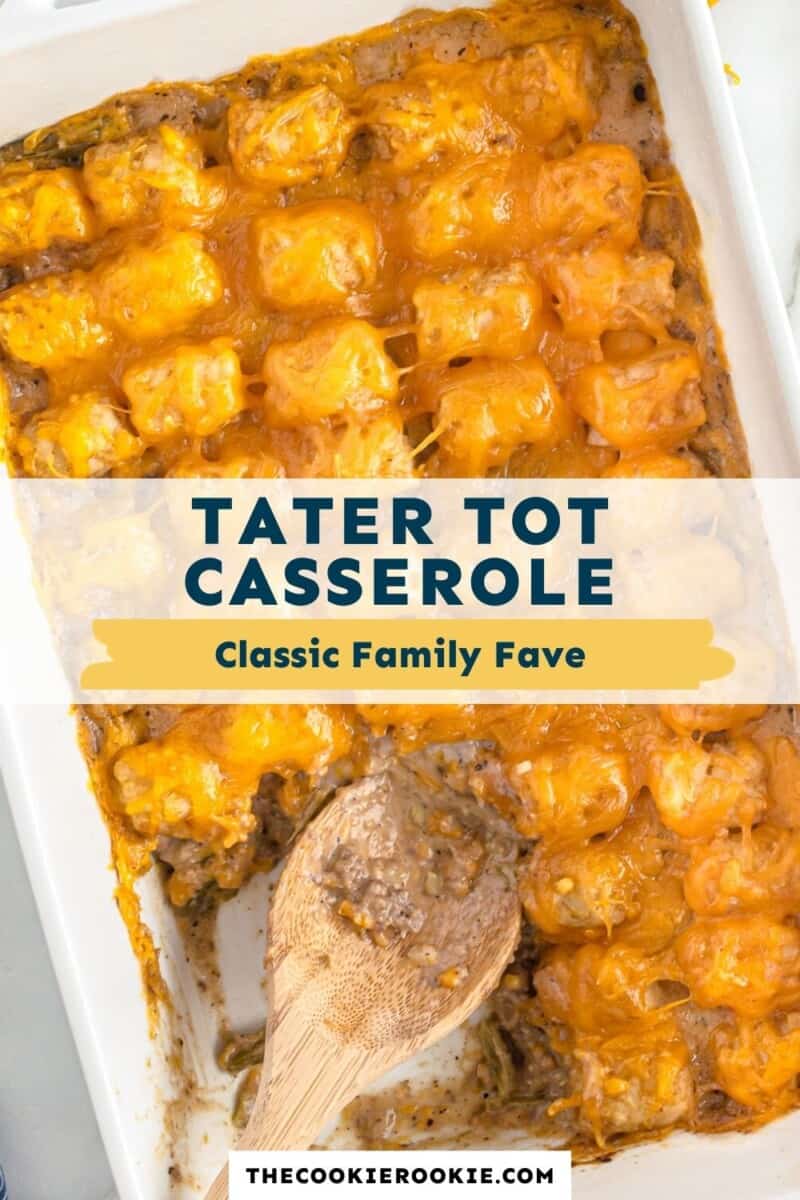 tater tot casserole pinterest collage