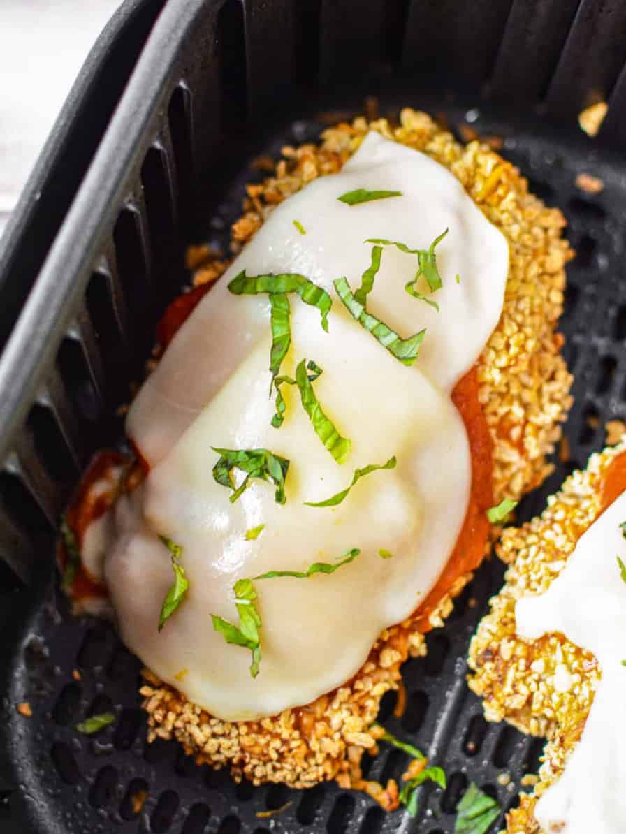 Air Fryer Stuffed Chicken Parmesan