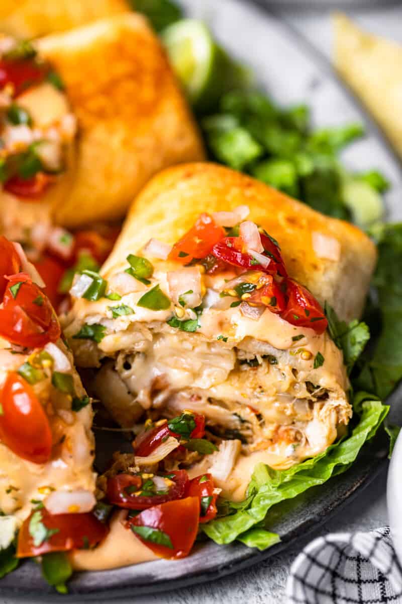 Baked Chicken Chimichangas Recipe - The Cookie Rookie®