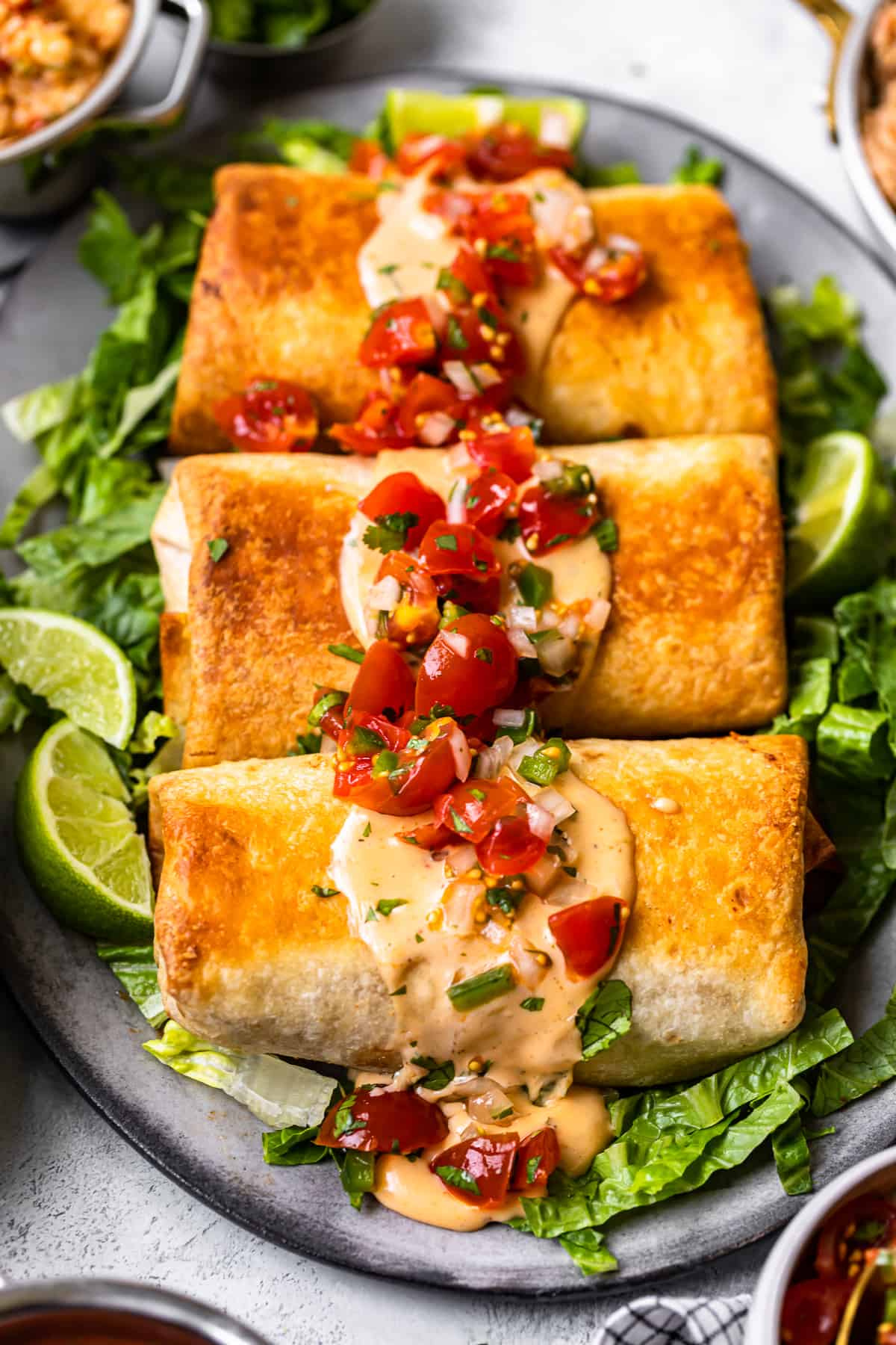 Baked Chicken Chimichangas - The Cookie Rookie®