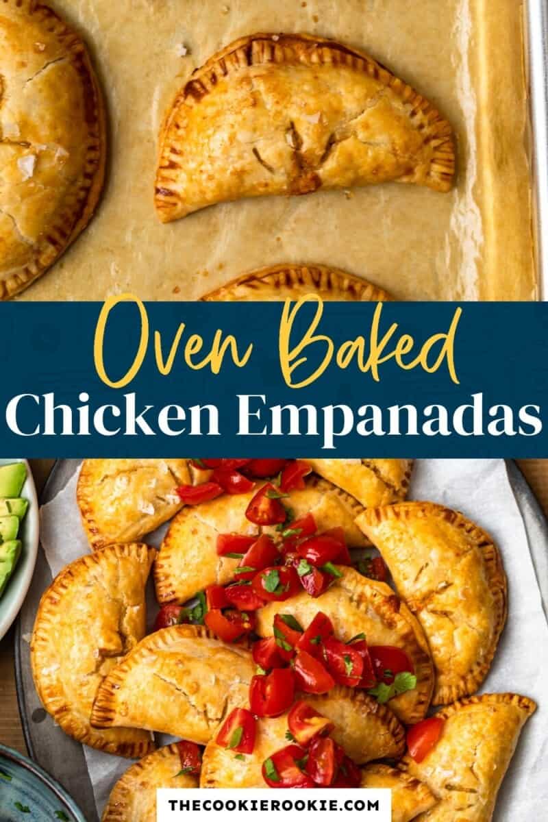 baked chicken empanadas pinterest collage