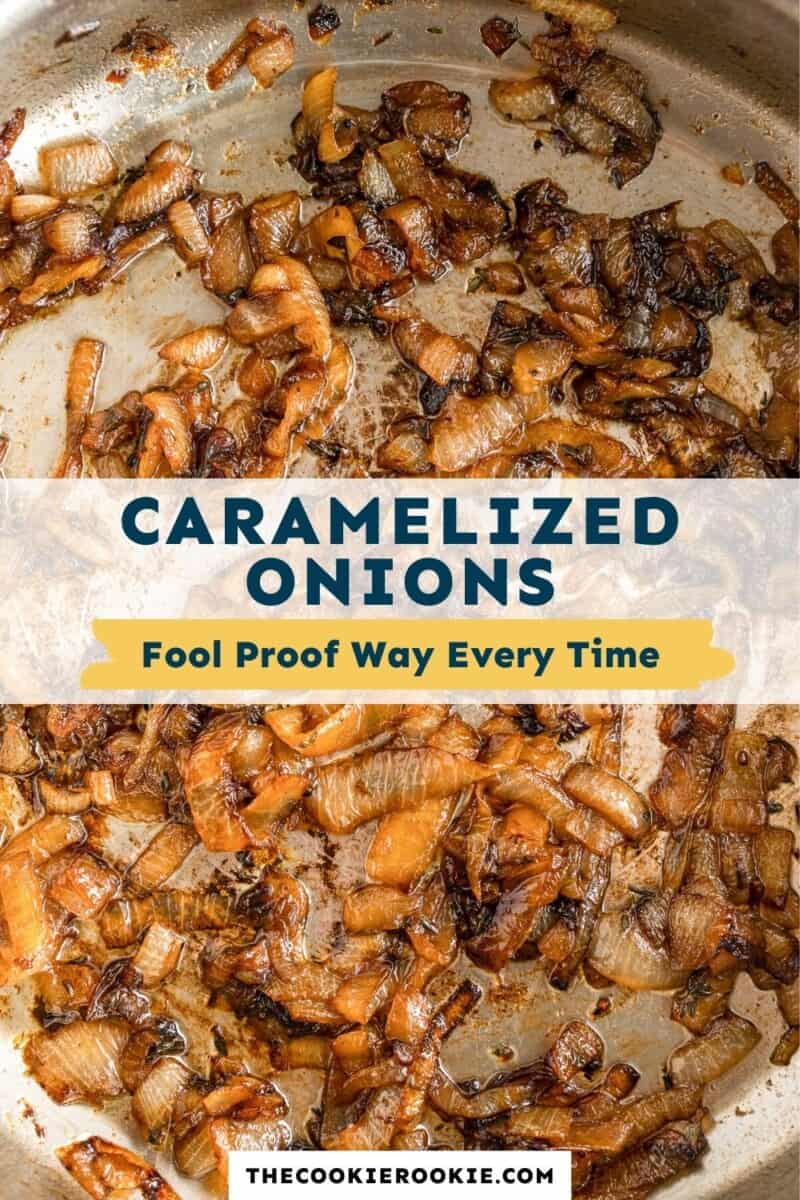 caramelized onions pinterest collage