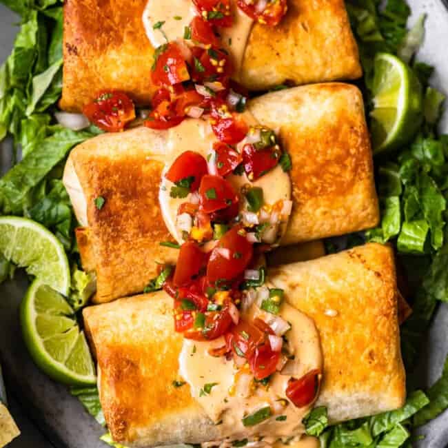 featured baked chicken chimichangas