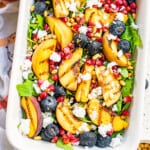 featured grilled peach salad