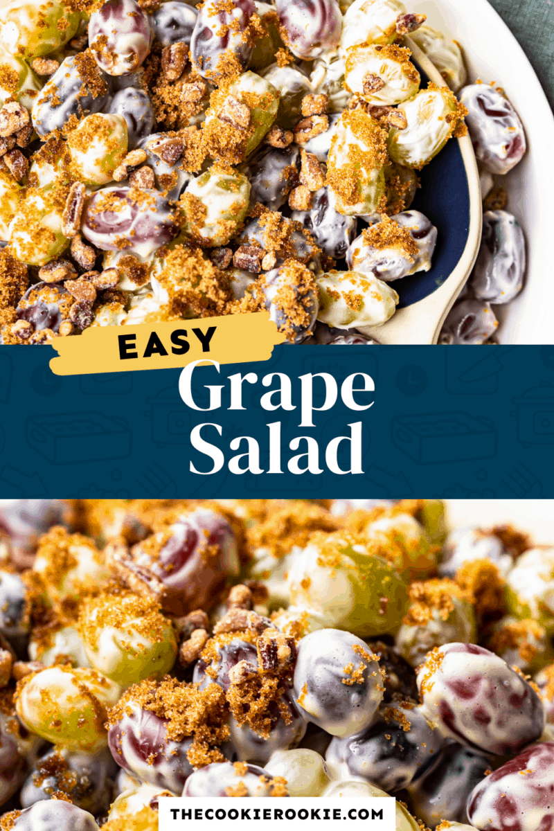 grape salad pinterest collage