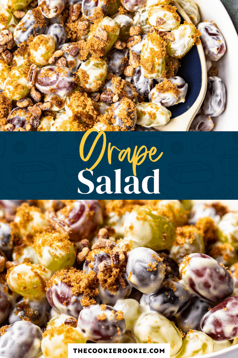 grape salad pinterest collage
