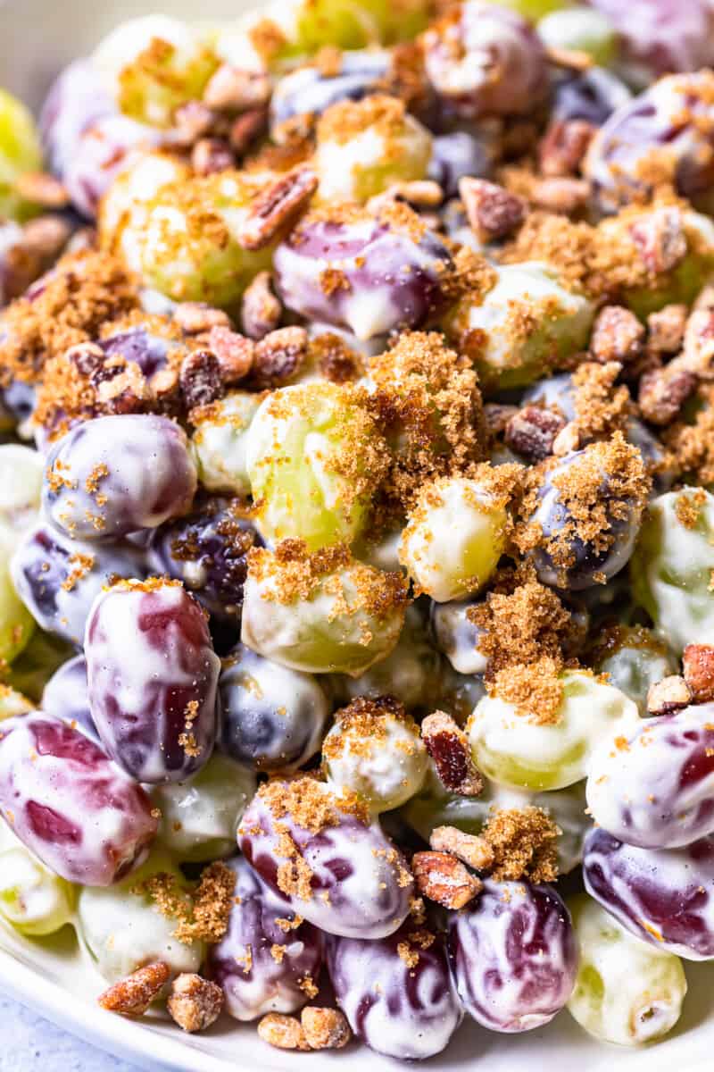 up close grape salad