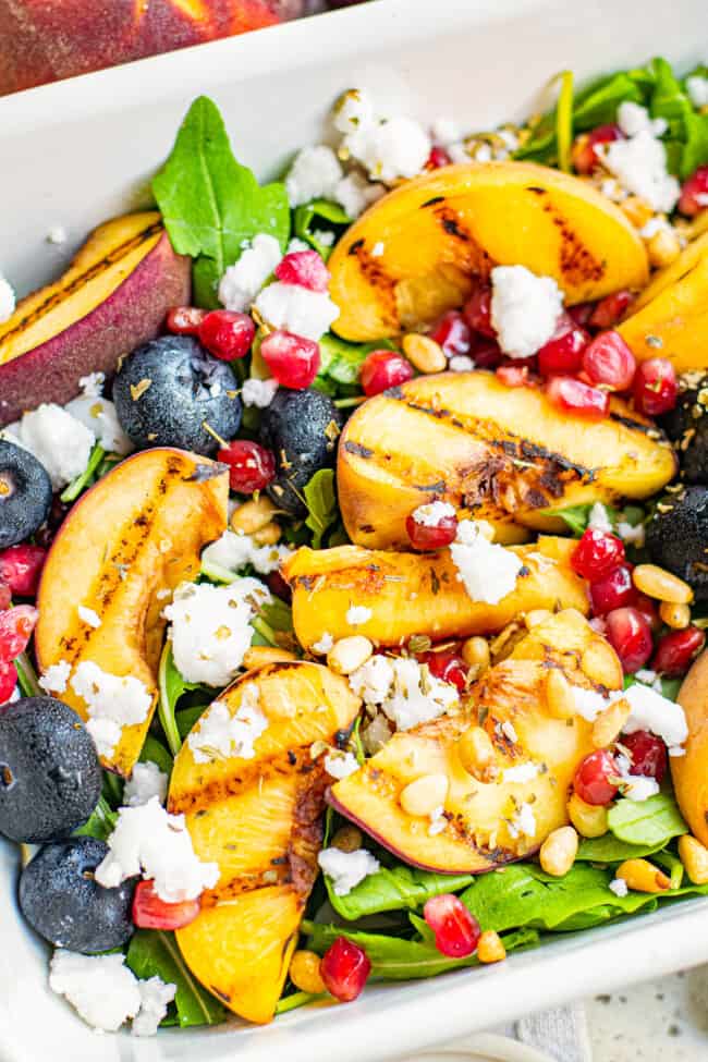 Grilled Peach Salad Recipe - The Cookie Rookie®