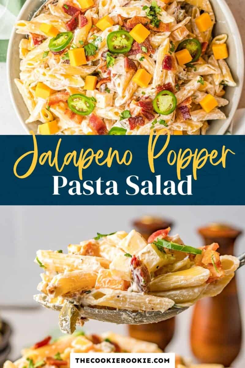 jalapeno popper pasta salad pinterest collage