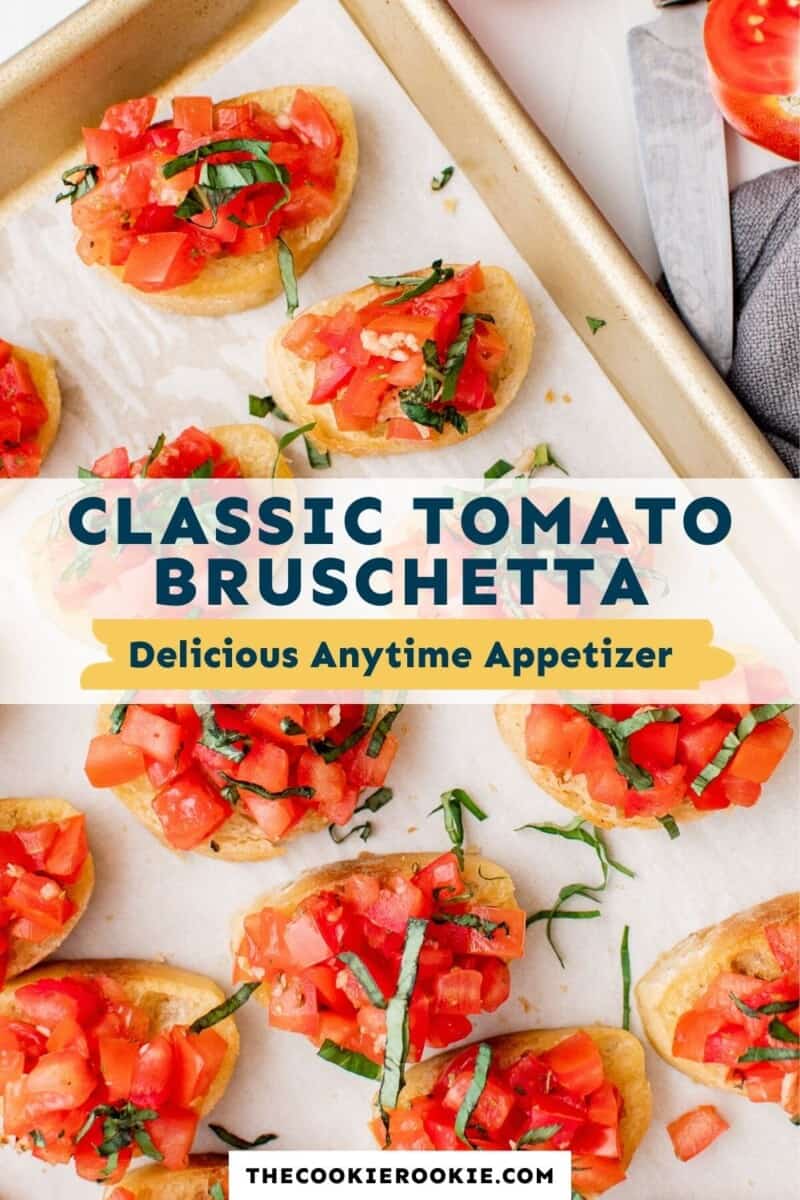 tomato bruschetta pinterest collage
