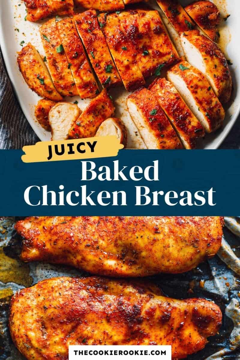 Seasoned Chicken Breast Recipe (Oven Baked) - The Cookie Rookie®