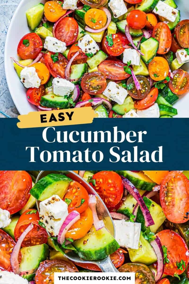 cucumber tomato salad pinterest
