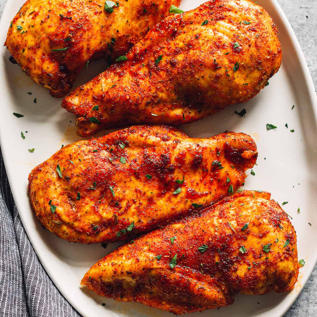 Seasoned Chicken Breast Recipe (Oven Baked) - The Cookie Rookie®