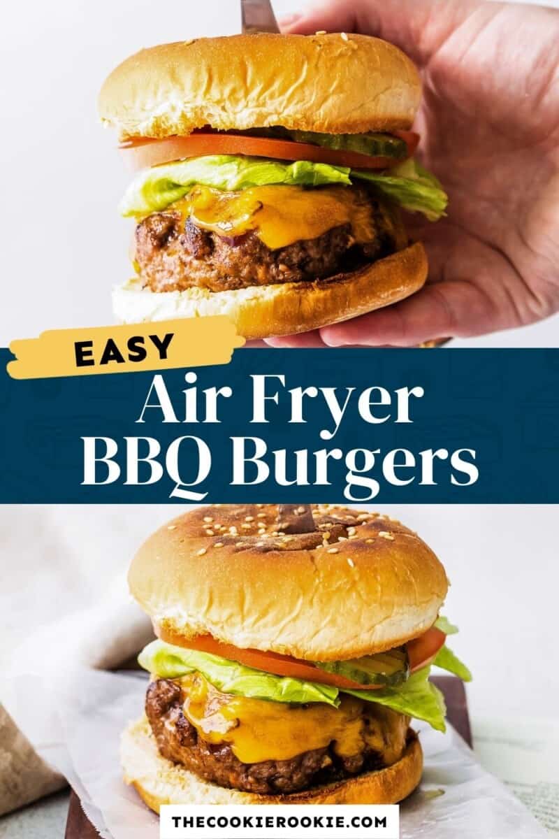 air fryer bbq burgers pinterest