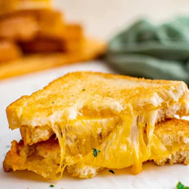 stacked air fryer grilled cheese
