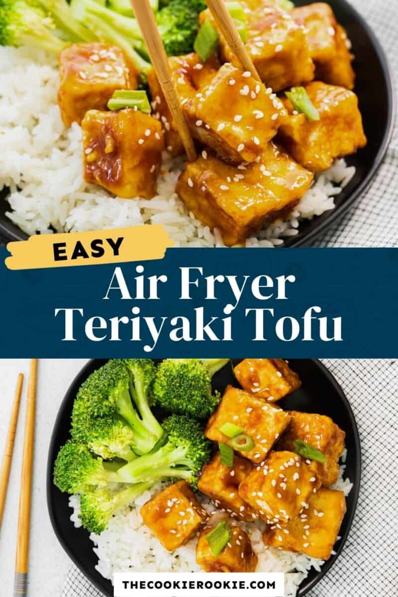 air fryer teriyaki tofu pinterest.