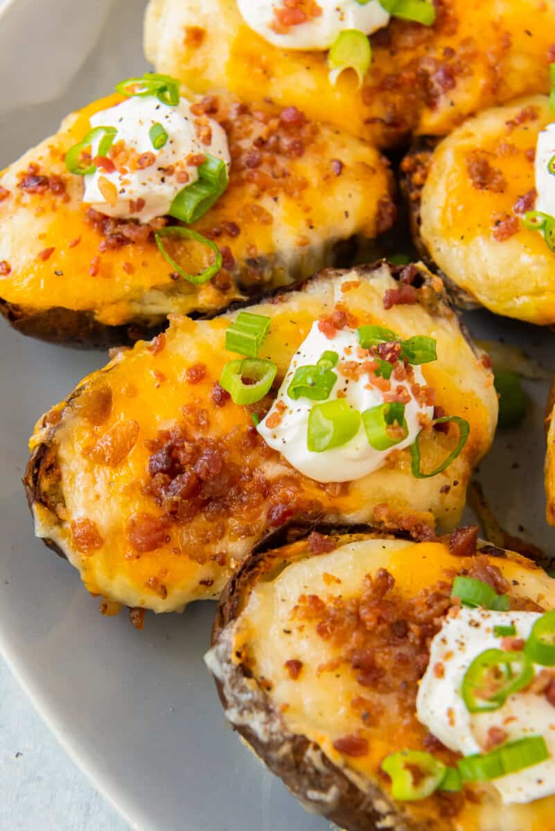 Air Fried Twice Baked Mini Potatoes - Melissa's Healthy Kitchen