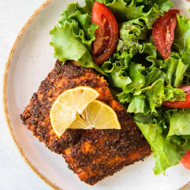featured air fryer salmon
