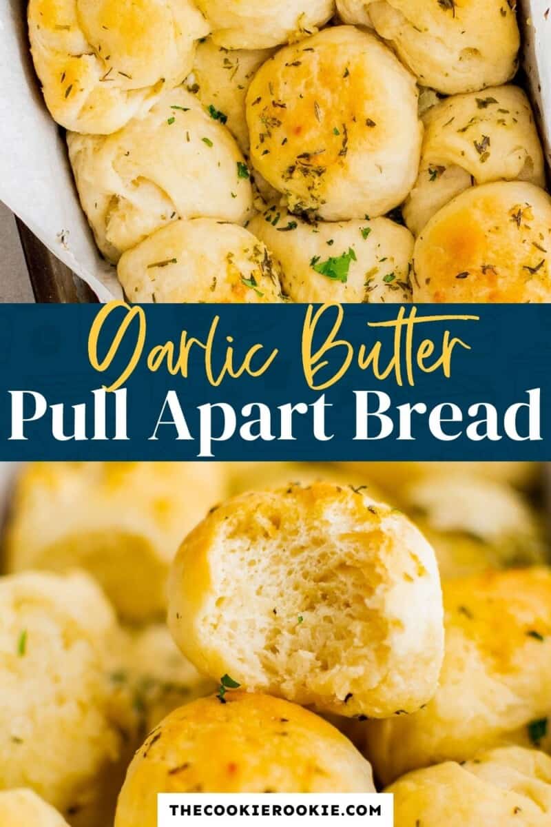 garlic pull apart rolls pinterest collage