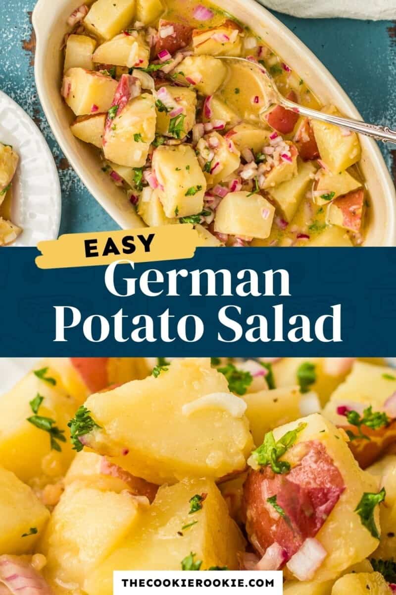 german potato salad pinterest collage