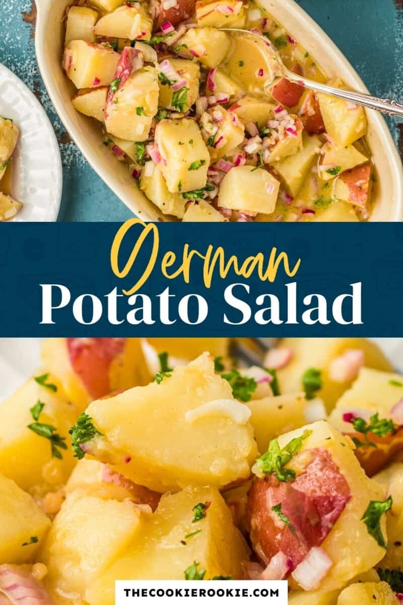 german potato salad pinterest collage