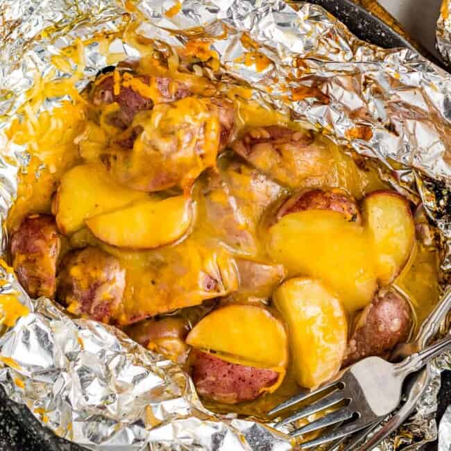 cheesy grilled ranch potato foil packet