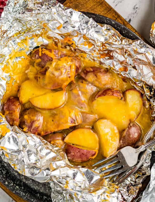 cheesy grilled ranch potato foil packet