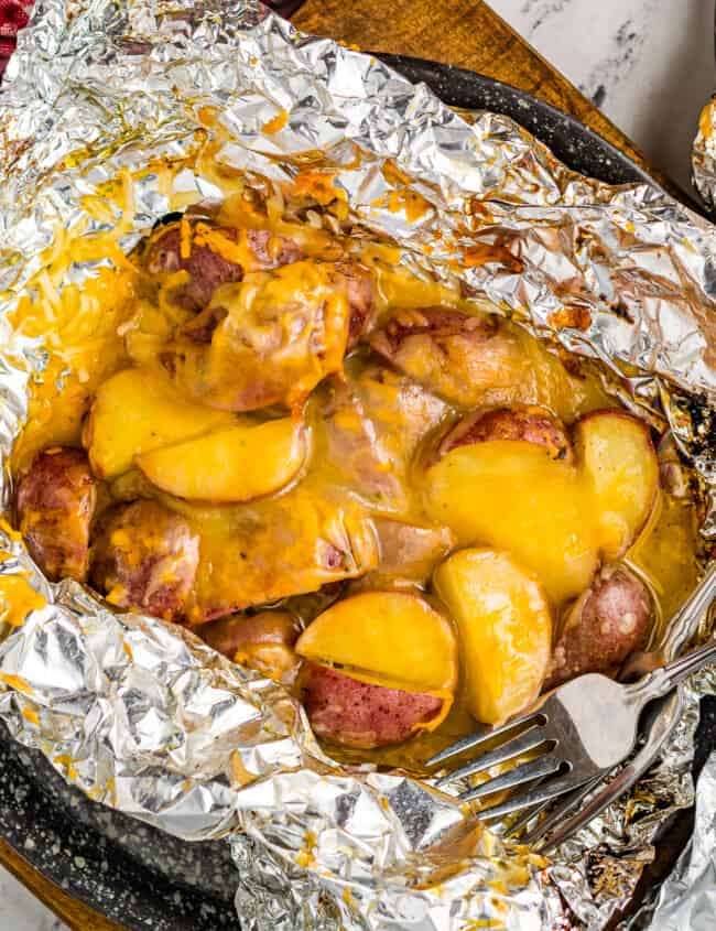 cheesy grilled ranch potato foil packet
